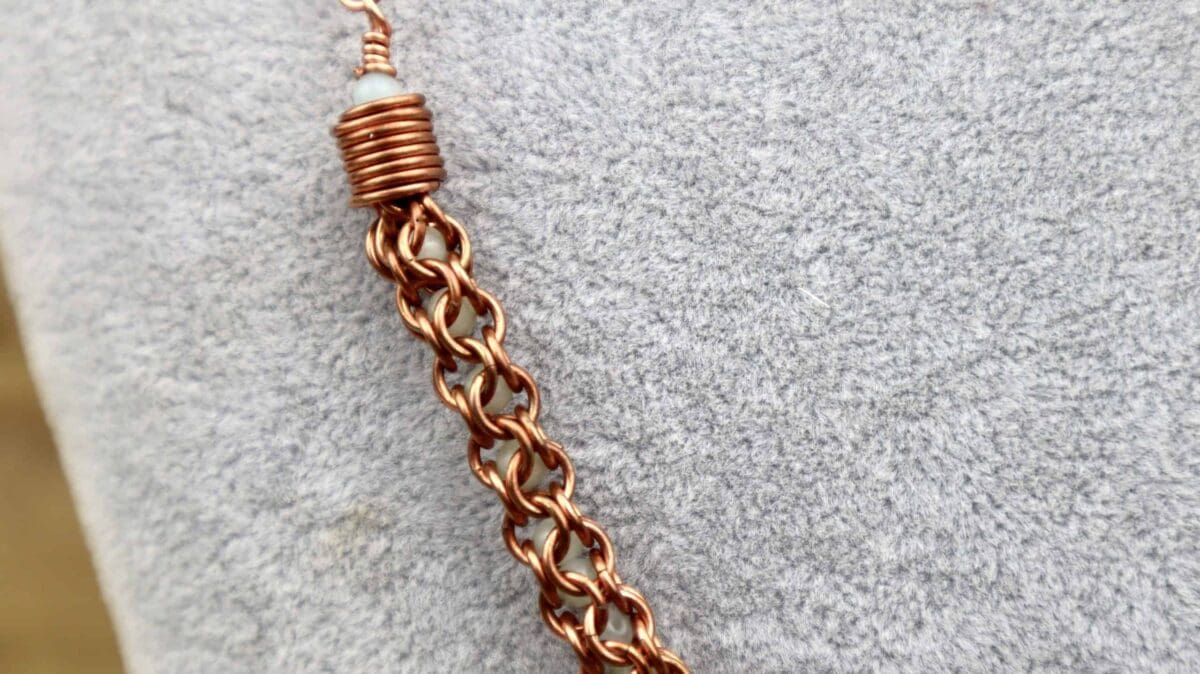 Inverted Round Maille Tutorial Including Wrapped Loops and End Caps. - Image 2