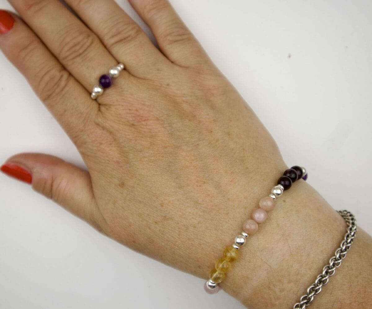 Chakra Bracelet and Ring kit with Sterling Silver - Image 5