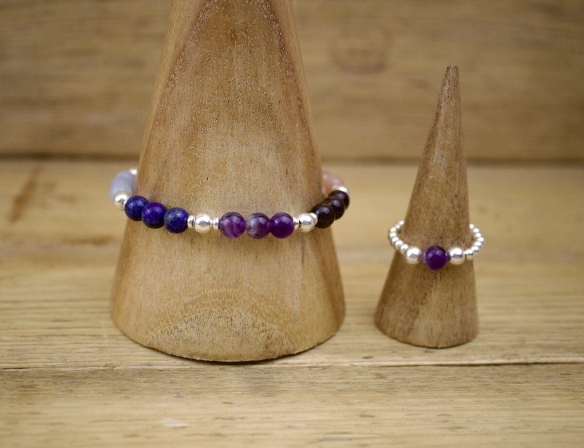 Chakra Bracelet and Ring kit with Sterling Silver - Image 4