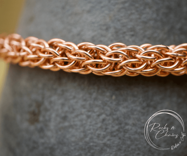 Candy Cane Cord Chain Maille