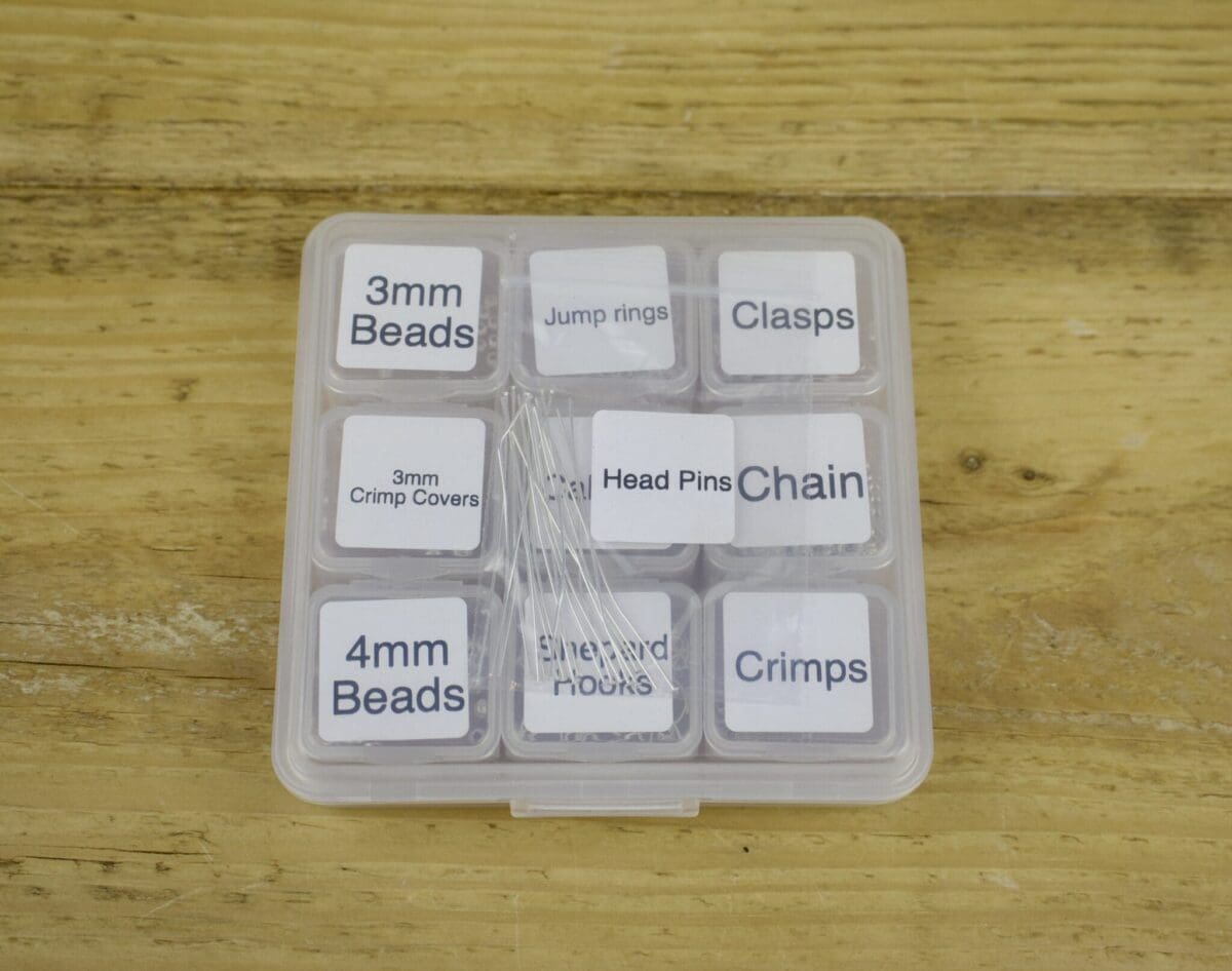 Silver Plated Findings pack in storage box - Image 3