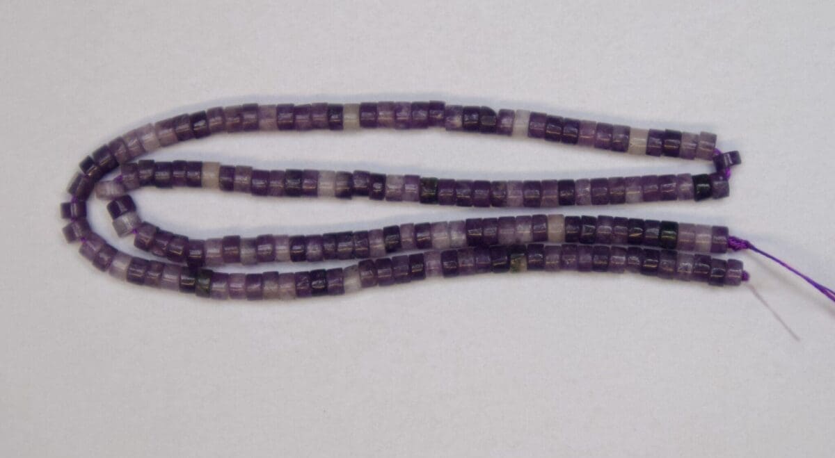 Lepidolite Wheels 2 x 4mm