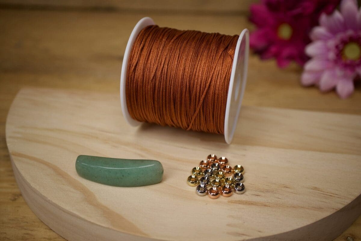 Gemstone Bar Bracelet Macrame Kit - Image 3